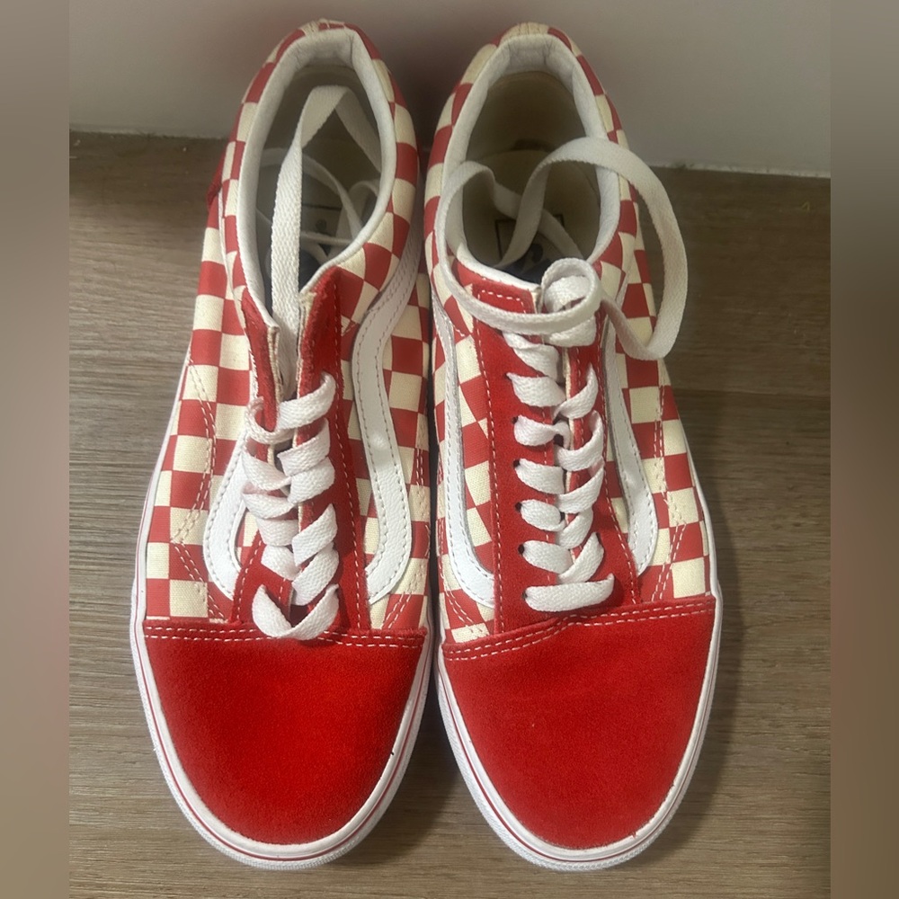 Red and White Checkered Vans
